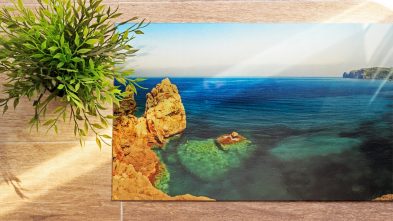 Sublimación de foto en aluminio chromaluxe realizado por Sublime, sublimación y termoformado.